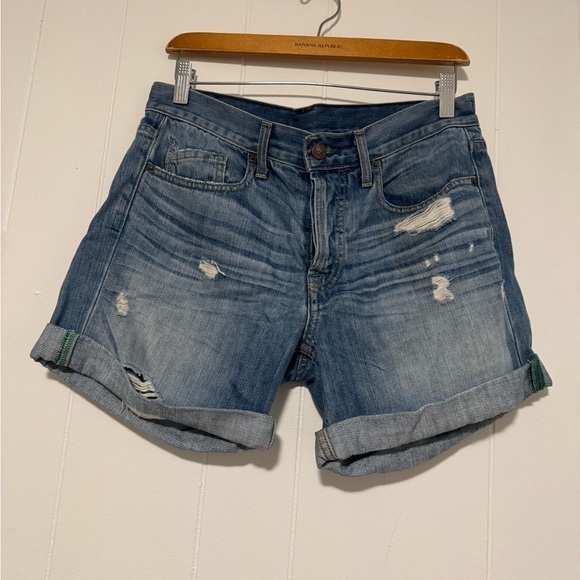 Genetic Denim Pants - Genetic Denim Size 26 Women's The Turner Cuffed Jean Shorts Destroy Distressed